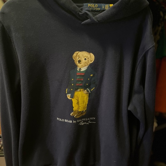 Ralph Lauren Other - Ralph Lauren Navy Polo Bear Hoodie